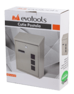 Cutie postala, Evotools, pentru interior, 2 chei, gri, 26 x 35 x 10 cm - imagine 2