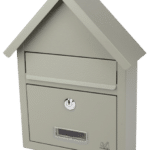 Cutie postala casuta, Evotools, 23 x 31 x 8 cm, pentru interior, 2 chei, gri