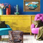 Taburet "Car" cu spatiu de depozitare, pliabil, piele ecologica, 38 x 38 x 38 cm - imagine 3