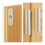 Dulap pentru baie, inchidere magnetica, bambus/MDF, 92 x 50 x 25 cm - imagine 8