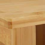 Dulap pentru baie, inchidere magnetica, bambus/MDF, 92 x 50 x 25 cm - imagine 9