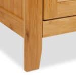 Dulap baie, baza lavoar, din bambus/MDF, 60 x 67 x 30 cm, maro - imagine 7