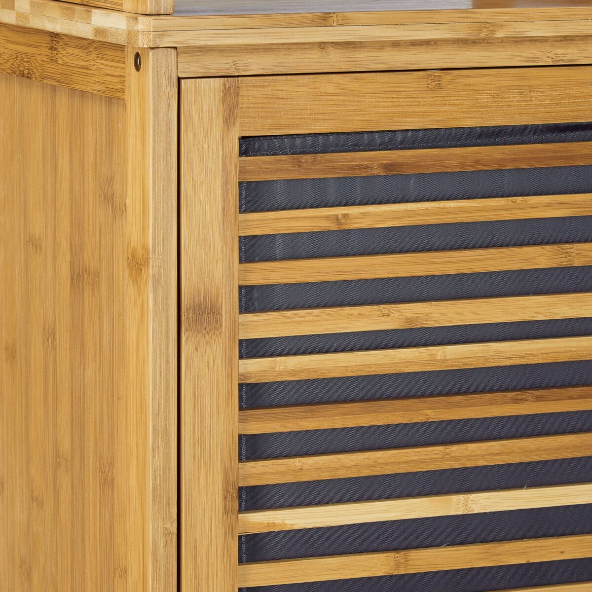 Dulap baie, 5 rafturi, din bambus, 170 x 33,5 x 28 cm, maro - imagine 8
