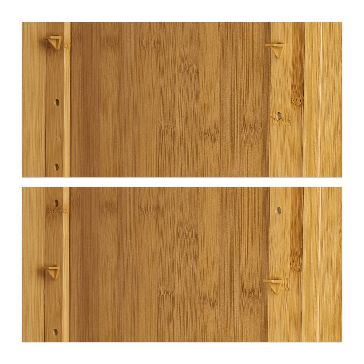 Dulap baie, 5 rafturi, din bambus, 170 x 33,5 x 28 cm, maro - imagine 9