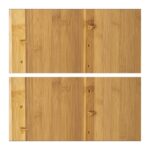 Dulap de baie suspendat, 2 rafturi, bambus, 66 x 35 x 20 cm - imagine 8