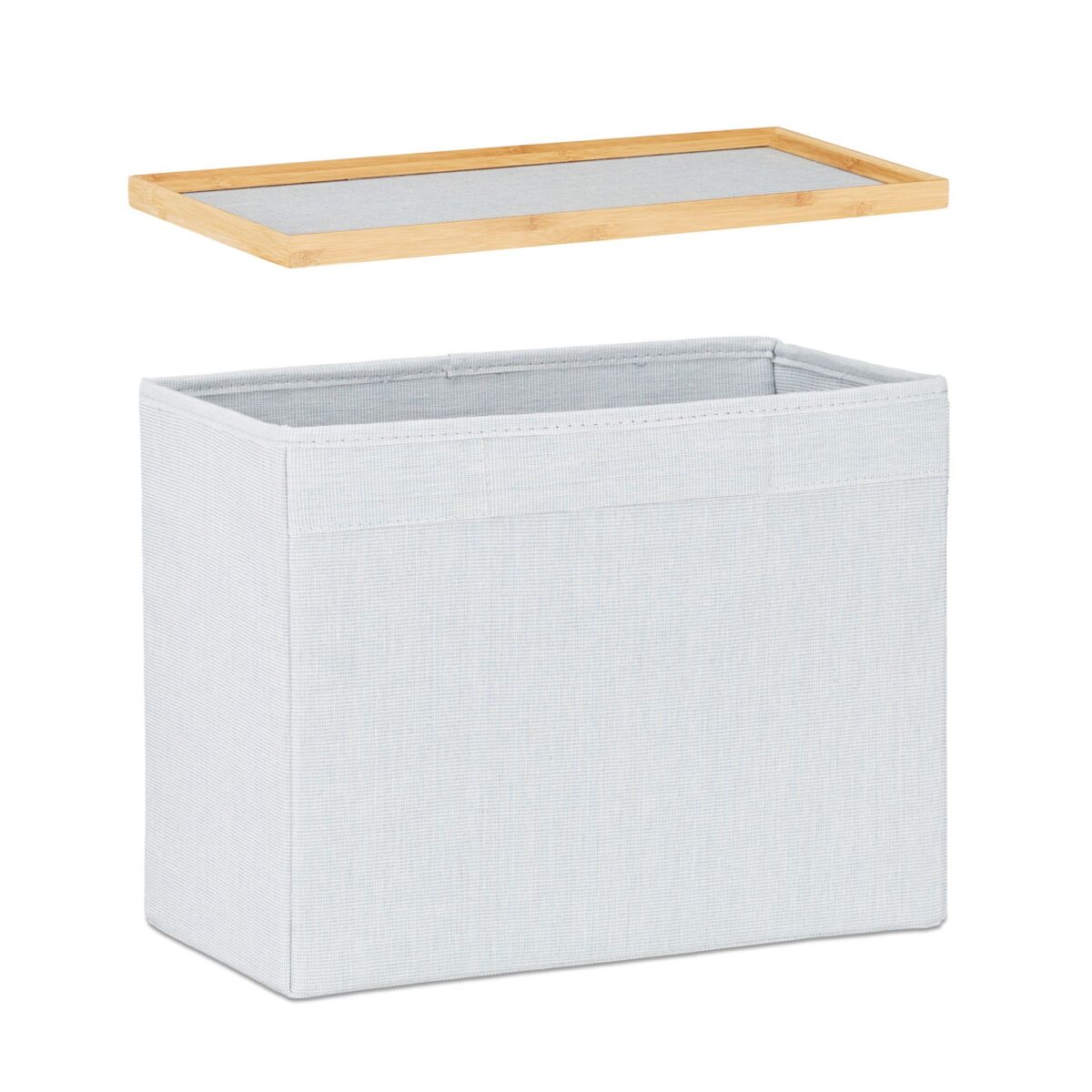 Scaun multifunctional, cu spatiu de depozitare, bambus, 45 x 41 x 19,5 cm - imagine 9