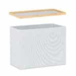 Scaun multifunctional, cu spatiu de depozitare, bambus, 45 x 41 x 19,5 cm - imagine 9