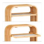 Scaun multifunctional, cu spatiu de depozitare, bambus, 45 x 41 x 19,5 cm - imagine 6