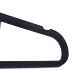 Set 20 umerase cu catifea, carlig rotativ 360°, gri, 22,5 x 41,5 x 0,6 cm - imagine 7