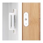 Dulap baie, 5 rafturi, sertar, bambus/MDF, 180 x 39 x 30 cm - imagine 7