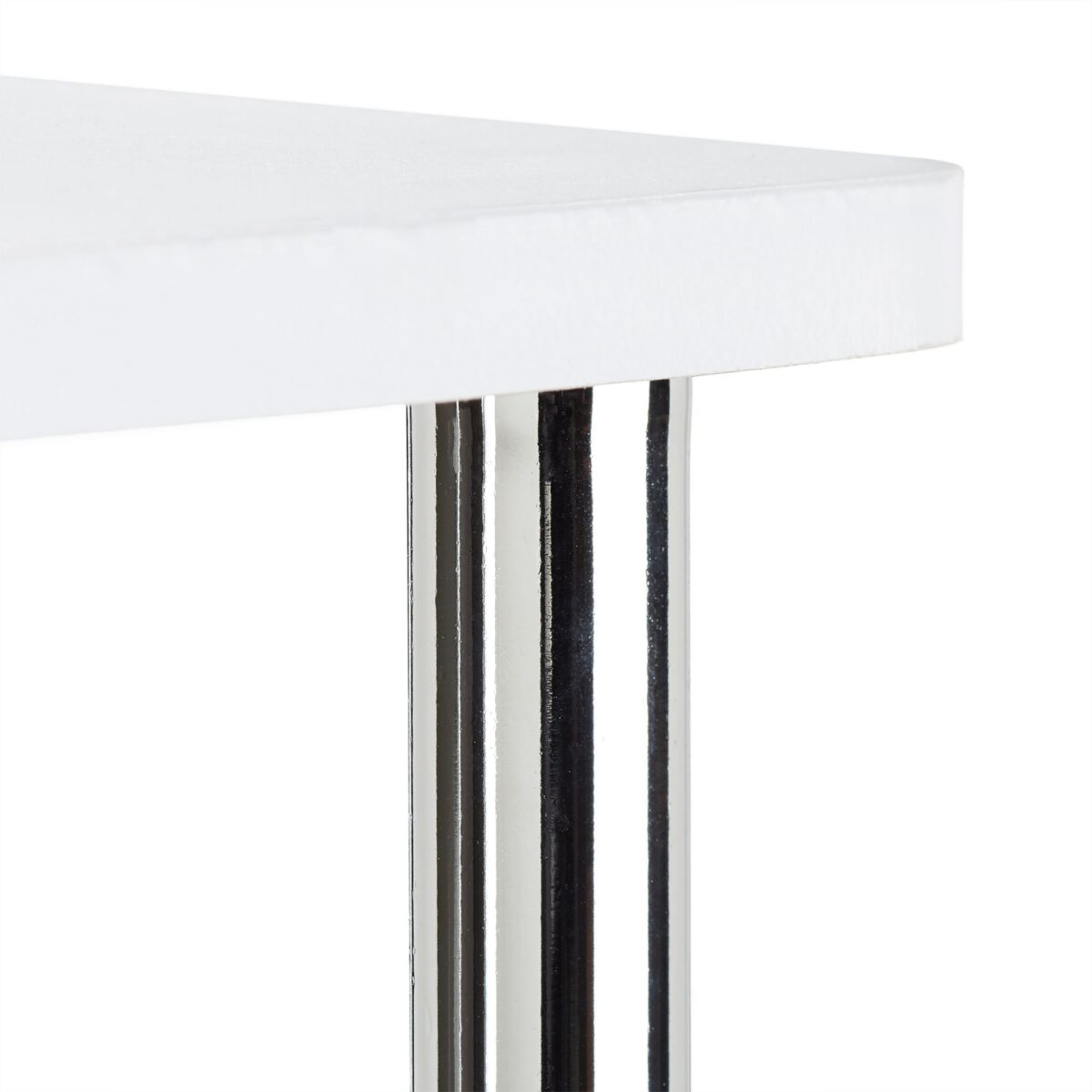 Comoda TV portabila, cu roti, rafturi, MDF, alb, 41,5 x 80 x 40 cm - imagine 6