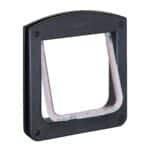 Usa pentru animale de companie, cu magnet, izolata, negru, 22 x 20 cm