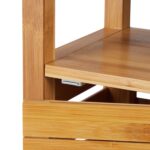 Dulap pentru baie, bambus, natur, 119 x 33 x 25,5 cm - imagine 8