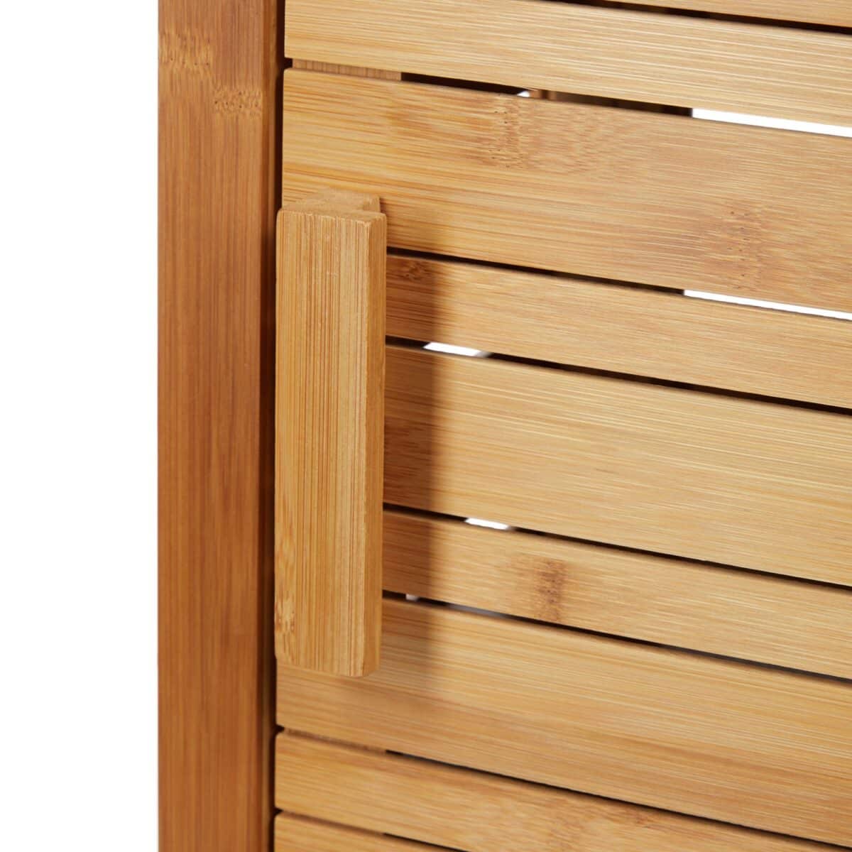 Dulap pentru baie, bambus, natur, 119 x 33 x 25,5 cm - imagine 4