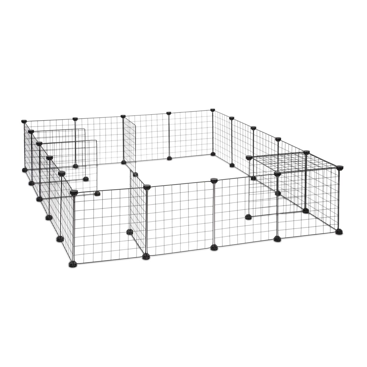 Tarc pentru iepuri si rozatoare, din 24 panouri, 72 x 110 x 110 cm - imagine 3