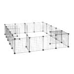 Tarc pentru iepuri si rozatoare, din 24 panouri, 72 x 110 x 110 cm - imagine 3