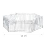 Tarc pentru iepuri si rozatoare, interior si exterior, 95 x 50 cm - imagine 6