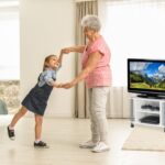 Comoda TV, portabila, cu roti, sistem blocare roti, rafturi, alb, 45 x 60 x 40 cm - imagine 3