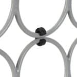 Umeras metalic pentru esarfe, cu 16 inele, 40 x 31 x 0,5 cm - imagine 8