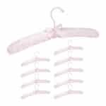 Set 10 umerase captusite, carlig rotativ 360°, roz, 14 x 38 x 3 cm