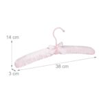 Set 10 umerase captusite, carlig rotativ 360°, roz, 14 x 38 x 3 cm - imagine 4