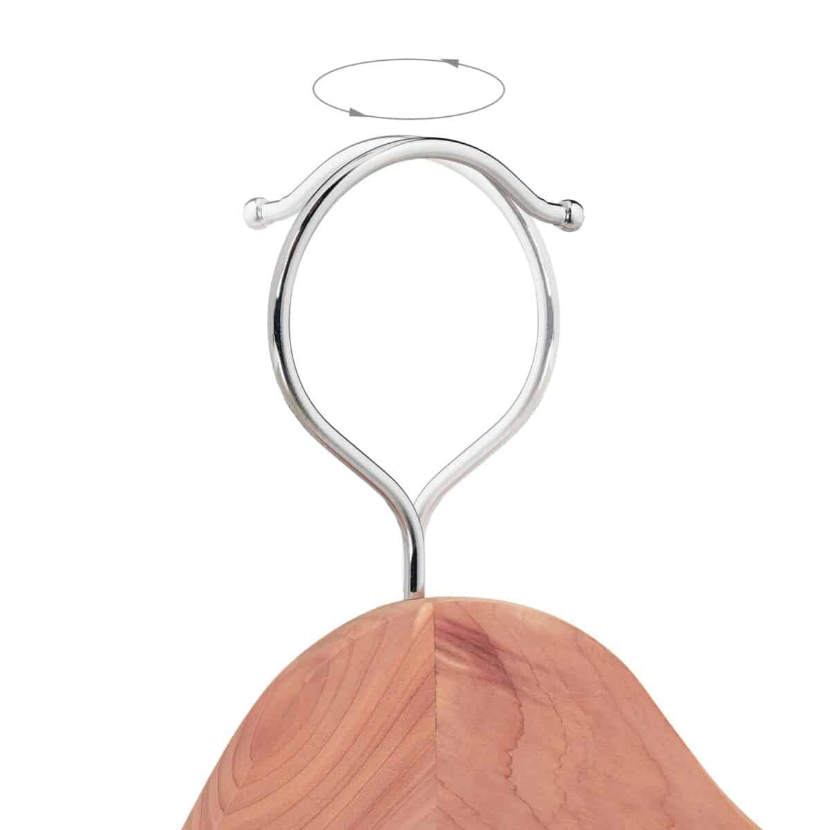 Set 5 umerase pentru haine, multifunctionale, lemn cu aspect natural, 19,5 x 44 x 3 cm - imagine 6