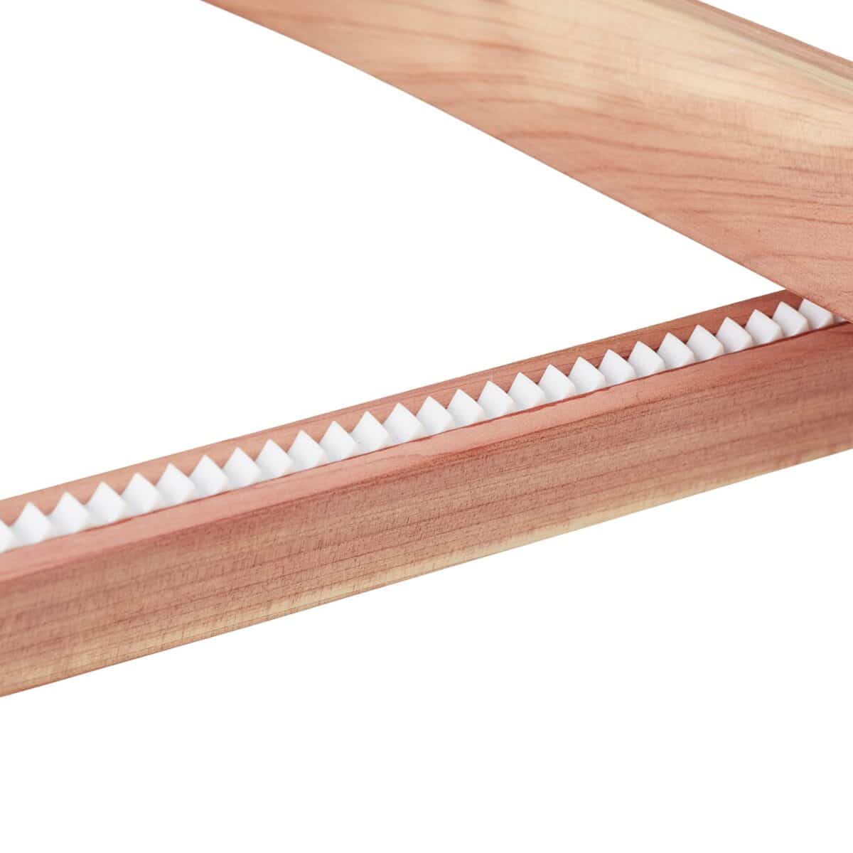 Set 5 umerase pentru haine, multifunctionale, lemn cu aspect natural, 19,5 x 44 x 3 cm - imagine 8