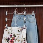Set 2 suporturi cu 4 umerase, pentru pantaloni/fuste, 39 x 34 x 2 cm - imagine 2