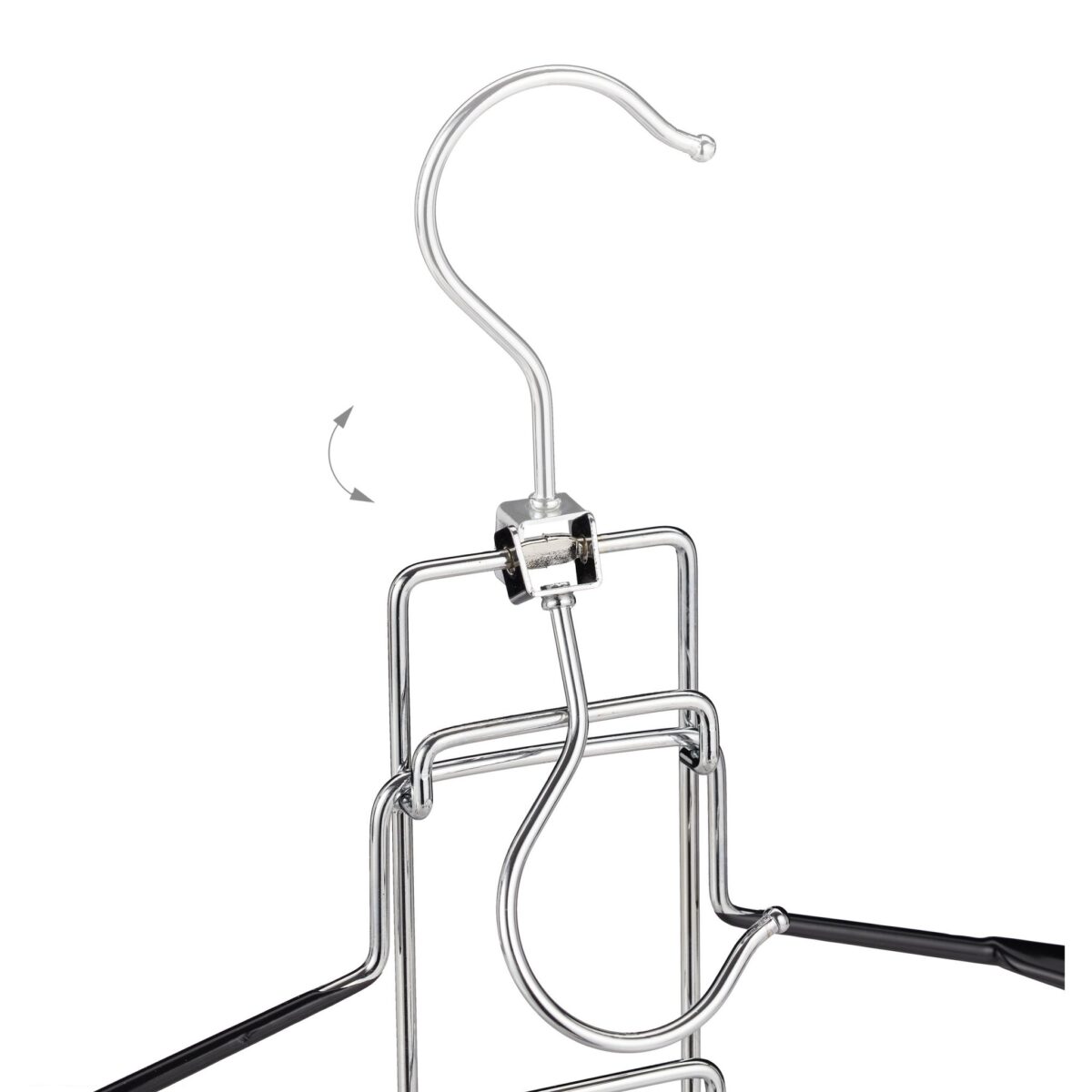 Set 3 suporturi cu 5 umerase, din metal, 58 x 40,5 x 3,5 cm - imagine 6