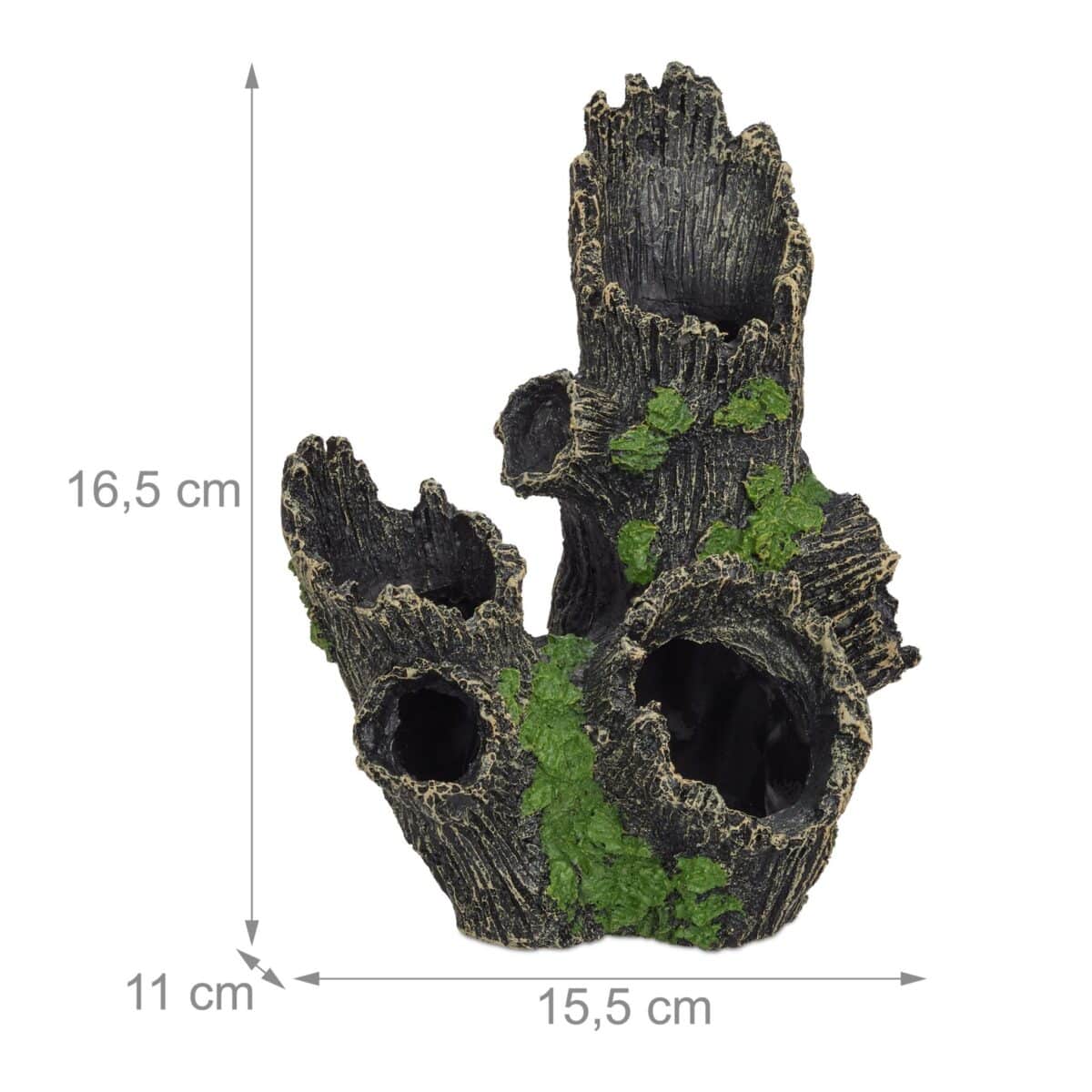 Ornament pentru acvariu de pesti, 3D, aspect de piatra, 17 x 23,5 x 8,5 cm - imagine 4