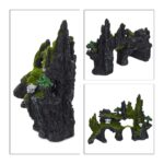 Ornament pentru acvariu de pesti, aspect de piatra, 3D, 17 x 23,5 x 8,5 cm - imagine 6
