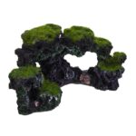 Ornament pentru acvariu de pesti, aspect de piatra, optica 3D, 8,5 x 17 x 9 cm