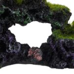 Ornament pentru acvariu de pesti, aspect de piatra, optica 3D, 8,5 x 17 x 9 cm - imagine 7