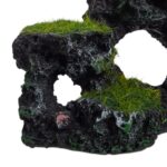 Ornament pentru acvariu de pesti, aspect de piatra, optica 3D, 8,5 x 17 x 9 cm - imagine 8