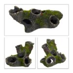Decoratiune pentru acvariu de pesti, 3D, trunchi de copac, aspect de piatra, 7 x 15 x 8,5 cm - imagine 6