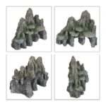 Ornament pentru acvariu de pesti, aspect de piatra, 21 x 24 x 14 cm - imagine 6