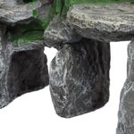 Ornament pentru acvariu de pesti, aspect de piatra, 21 x 24 x 14 cm - imagine 7