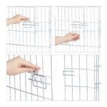 Tarc pentru iepuri si rozatoare, usa cu incuietoare, plasa si prelata, 60 x 150 x 150 cm - imagine 6