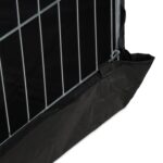 Tarc pentru iepuri si rozatoare, usa cu incuietoare, plasa si prelata, 60 x 150 x 150 cm - imagine 8