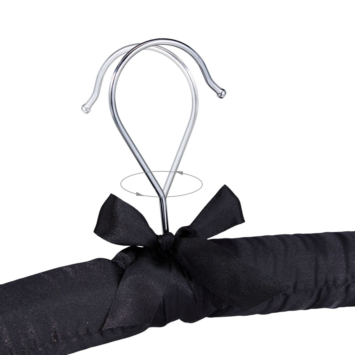 Set 5 umerase captusite, cu 2 cleme, carlig rotativ 360°, negru, Relaxdays - imagine 6