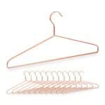 Set 12 umerase metalice pentru haine, 21 x 42 x 0,8 cm, Relaxdays