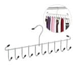 Umeras metalic cu 12 agatatori, 15 x 35 x 4 cm, Relaxdays