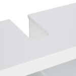Dulap baie, baza lavoar, MDF, 60,5 x 60 x 30 cm, alb - imagine 5