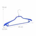 Set 10 umerase pentru haine, multufunctional, albastru, 19 x 45 x 3,5 cm - imagine 4