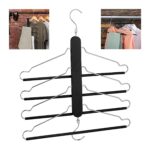 Suport 4 in 1, umeras cu 4 suporturi pentru pantaloni, Relaxdays