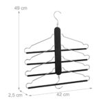 Suport 4 in 1, umeras cu 4 suporturi pentru pantaloni, Relaxdays - imagine 4