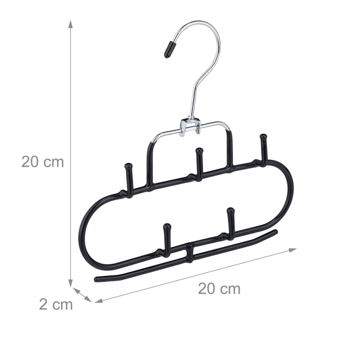 Set 3 umerase pentru accesorii, curele/cravata/esarfe, 5 agatatori pe fiecare - imagine 4