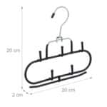Set 3 umerase pentru accesorii, curele/cravata/esarfe, 5 agatatori pe fiecare - imagine 4