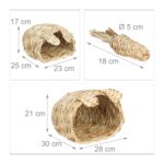 Set 3 piese, casute si jucarie, pentru iepuri mici si rozatoare, Relaxdays - imagine 4