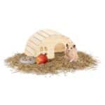 Casuta pentru rozatoare, din lemn, 10 x 18,5 x 13 cm, Relaxdays